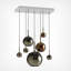 Glo Rectangular Chandelier 7 Pendants-609998551