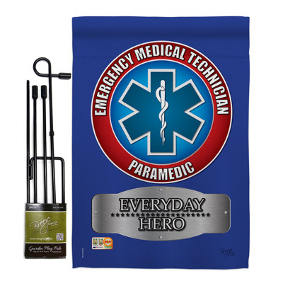 Double Sided 18.5'' H x 13'' W Polyester Flag Set