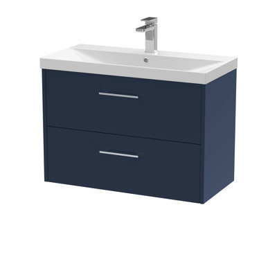 Juno 810mm Single Bathroom Vanity with Drop In Vitreous China Basin