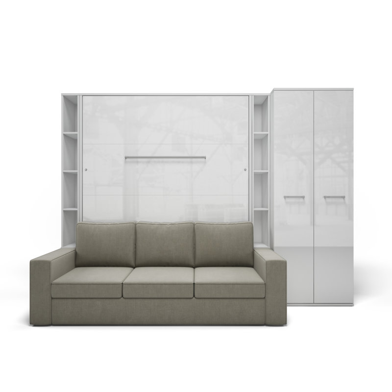 Chawki Upholstered EU Kingsize - 160 X 200 Cm Bed, White/Sand