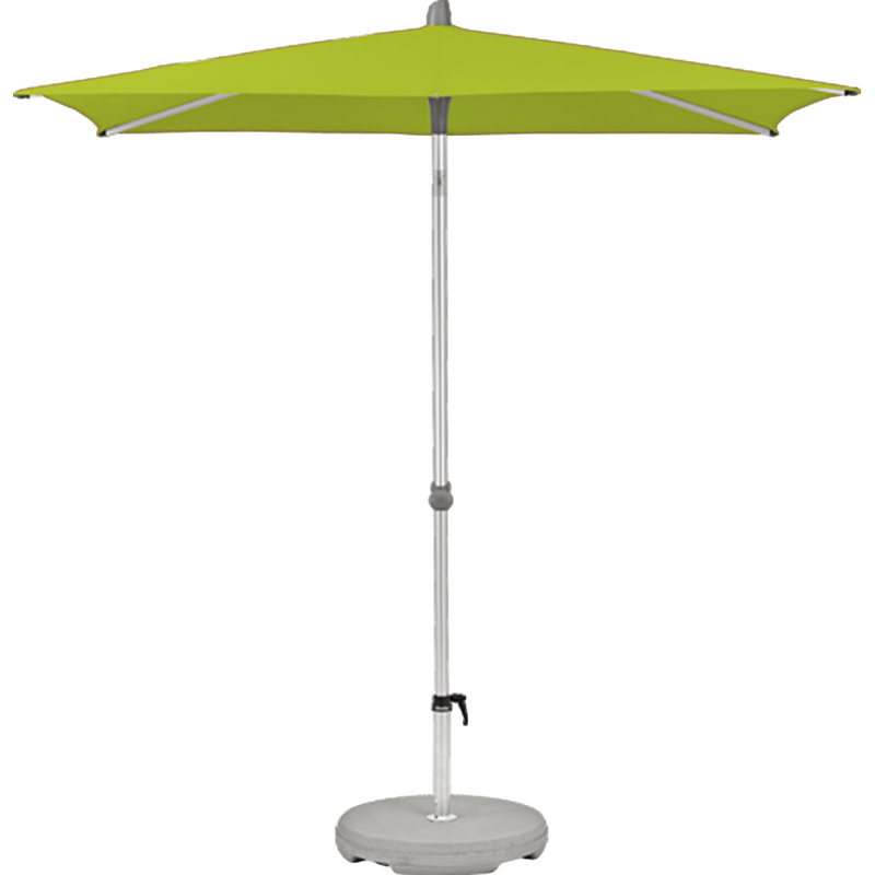 Armyn 210 cm W X 150 cm D Rectangular Tilt Market Parasol with Manual Lift, Kiwi