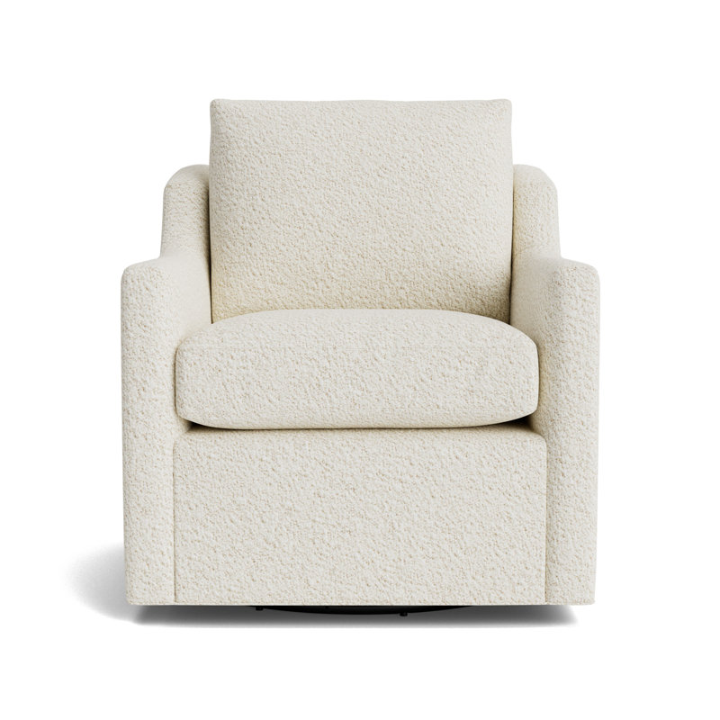 Gigi No Skirt Full Swivel Chair, Berber - Cream