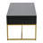 Wrap Coffee Table in Black Oak Finish with Sculptural Iron Base-66603445