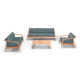 Elswick Teak 6 - Person Patio Conversation Sets with Cushions