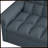 Loveseats Sofa Bed With Pull-Out Bed,Adjsutable Back-DARK GREY