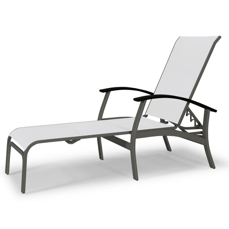 Askar Outdoor Rust-Resistant Metal Chaise Lounge