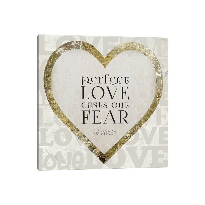 Gold Foil And Black Text Scriptures 4 by Melody Hogan - Wrapped Canvas Print, 30.48 cm H x 30.48 cm W