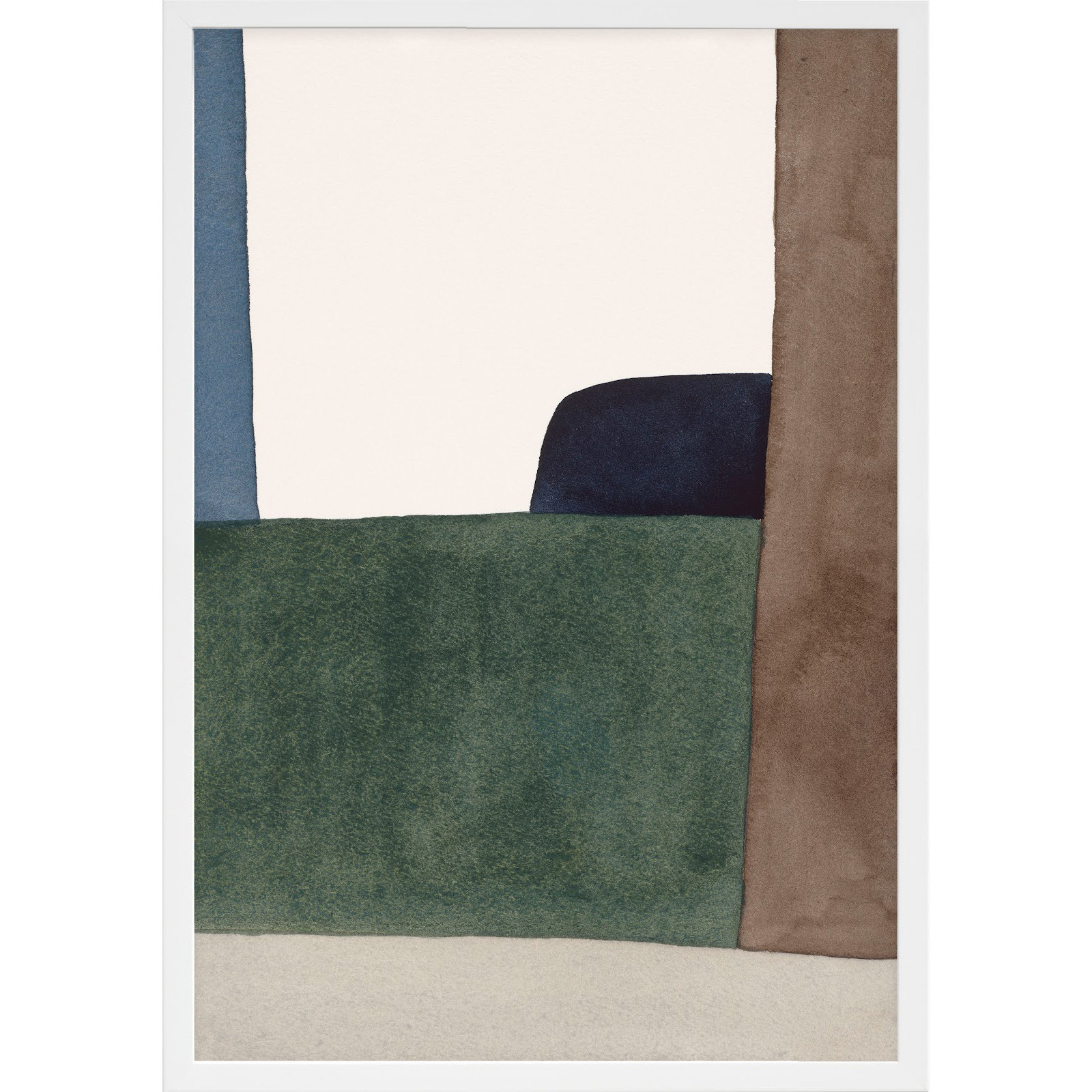Distant Forest by Julia Balfour, White, 17.50" W x 25" H