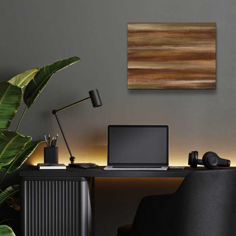  «Modern Fall Abstract» par Ashley Bradley, art mural en verre acrylique, 16 po x 12 po, H 12 po x l 16 po x P 0,13 po