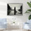 Femme solitude sur une plage rocheuse VI - art mural plage