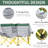 Oversized Outdoor Chair With Stable Construction And Cup Holders, Gray Double Seat Picnic Breathable Fabric & Carry Bag -
