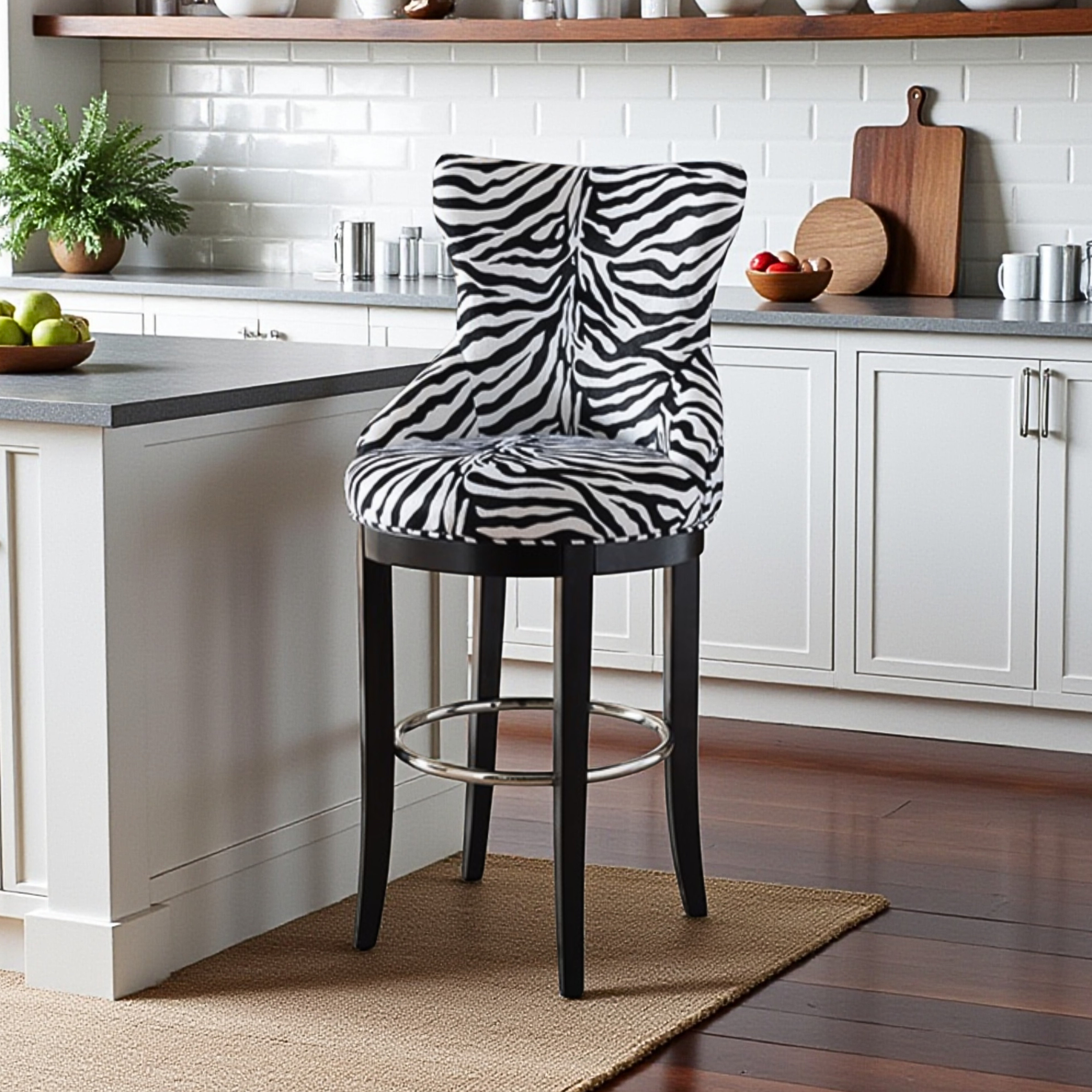 Mercer41 Lagoon Modern and Contemporary Zebra-print Patterned Fabric ...