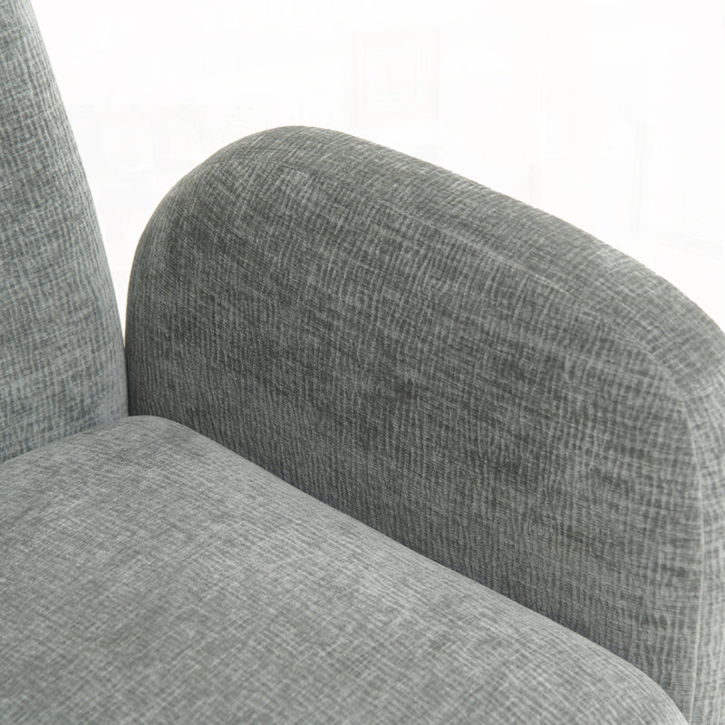 Fauteuil d'appoint pivotant à 360 °, Gris foncé