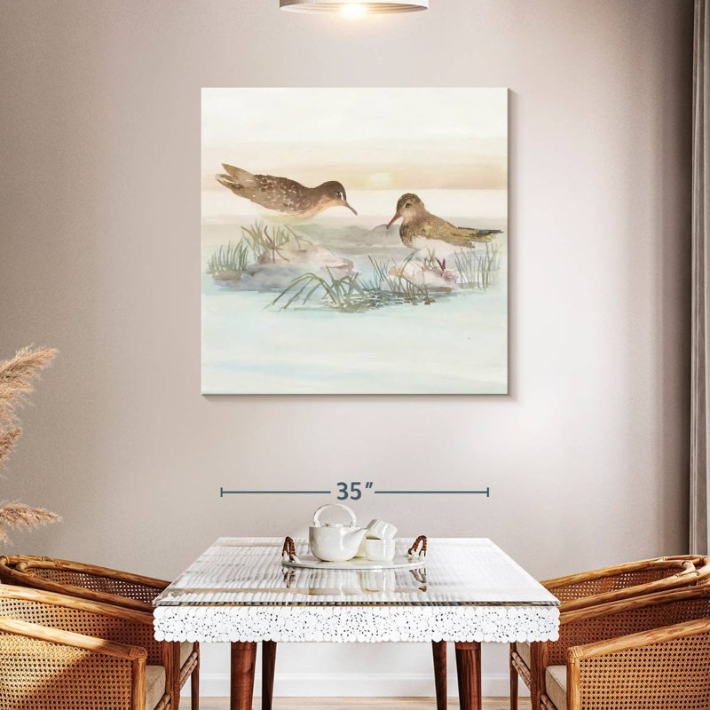 Brampt Beachside Birds IV, 39" H x 39" W