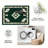 Green Southwestern carpet-easy to clean, machine-washable, soft and comfortable; suitable for door mats, kitchens, living rooms, bedrooms, corridors, and laundry areas. Easy to clean, durable carpet for home decoration.-129890140
