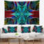 Tapisserie de couches fleur lumineuses abstraites-28494358