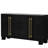 Black Sideboard With A Frame And Adjustable Shelves Large Storage In Framework