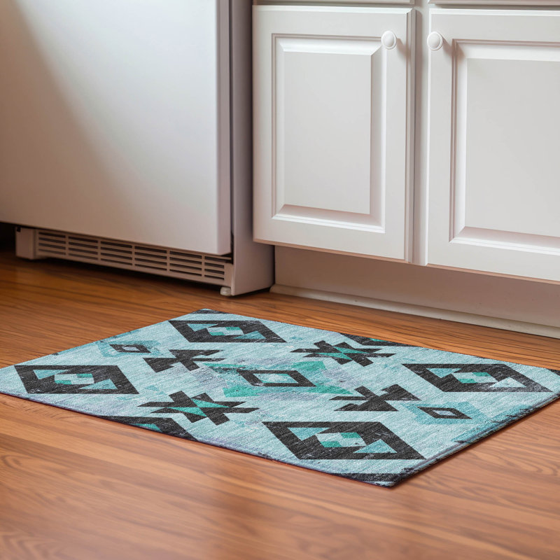 Premium Machine Washable Fairwood AMF1882 Aztec Rug, Rectangle 1'8" x 2'6"
