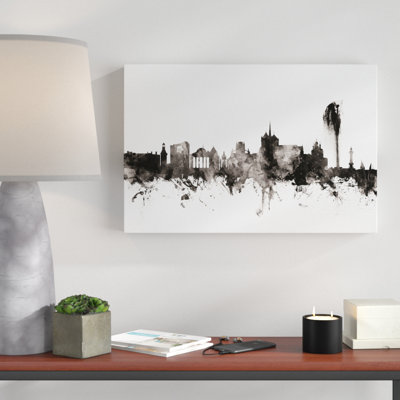 Geneva Switzerland Skyline III Graphic Art Print on Canvas