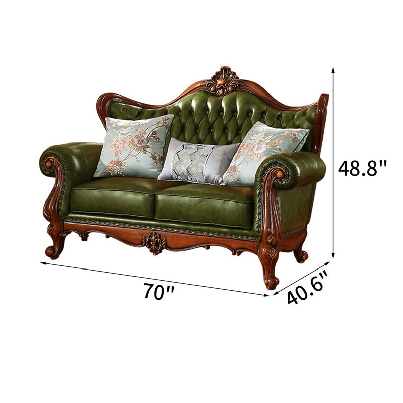 Romero Carved Loveseat - Thumbnail 2