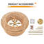 Luminaire de lustre en rotin Boho
