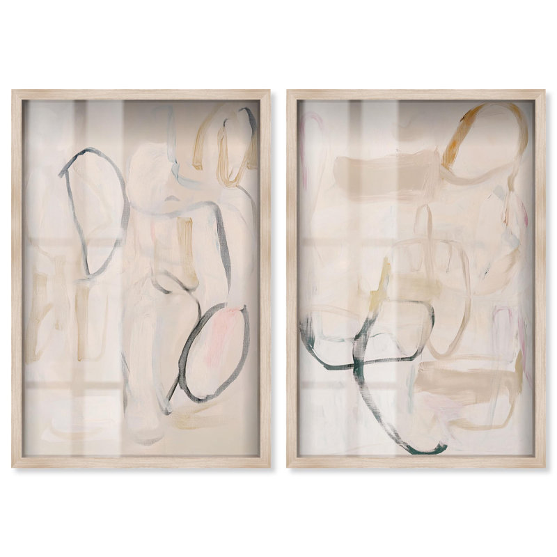 Neutral Serenity Gold Art , Crème, crème, H 25 po x l 17 po