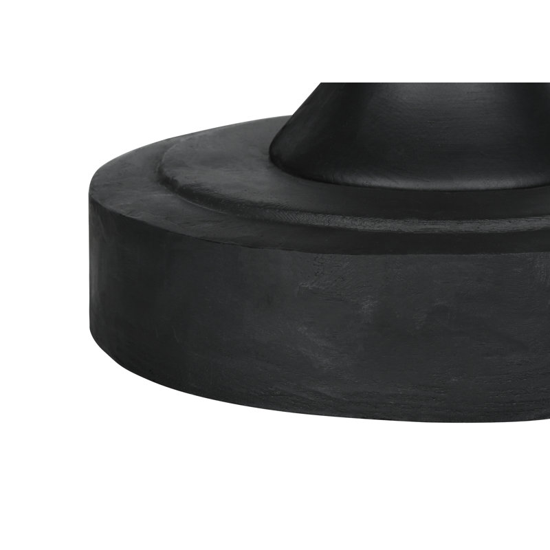 Table d'appoint d'extérieur moderne 25 "h, Noir
