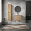 Meuble-lavabo mural 24 po avec lavabo et armoire latérale, portes à fermeture en douceur 24 po-1013220960
