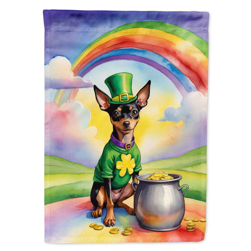 Drapeau de jardin double face en polyester H 15,5 po x l 11,25 po St Patrick's Day