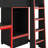 Wooden  twin Size  Gaming Loft Bed With An Integrated Built-In Work Area