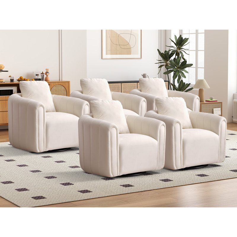 Fauteuil d'appoint rembourré 30,5 po, Beige, 5