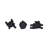 Minimalist Resin Yoga Elephant Figurines Objects for Home Decor - Decorative Sculptures Statue for Decorations on Living Room - Set of 3, 6",6",5"-92644652
