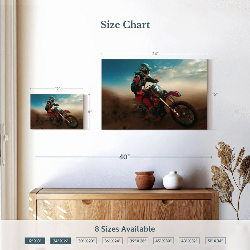 Extreme motorcycle Sireci, H 16 po x l 24 po