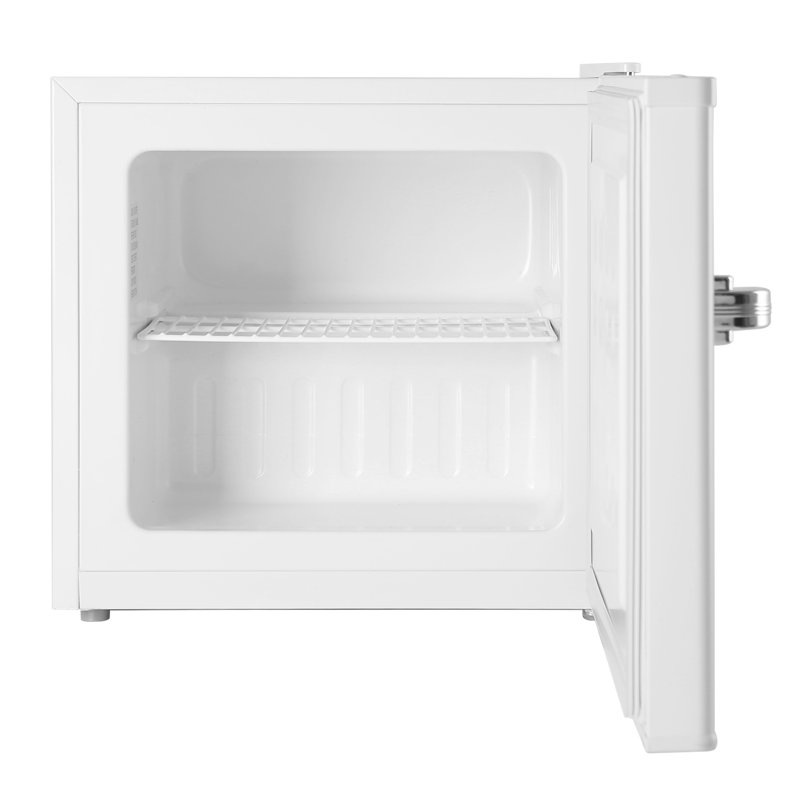 1.2 Cu.ft Upright Freezer, 3 Temp Settings, Removable Shelf, Adjustable Legs, Strong Seal, White
