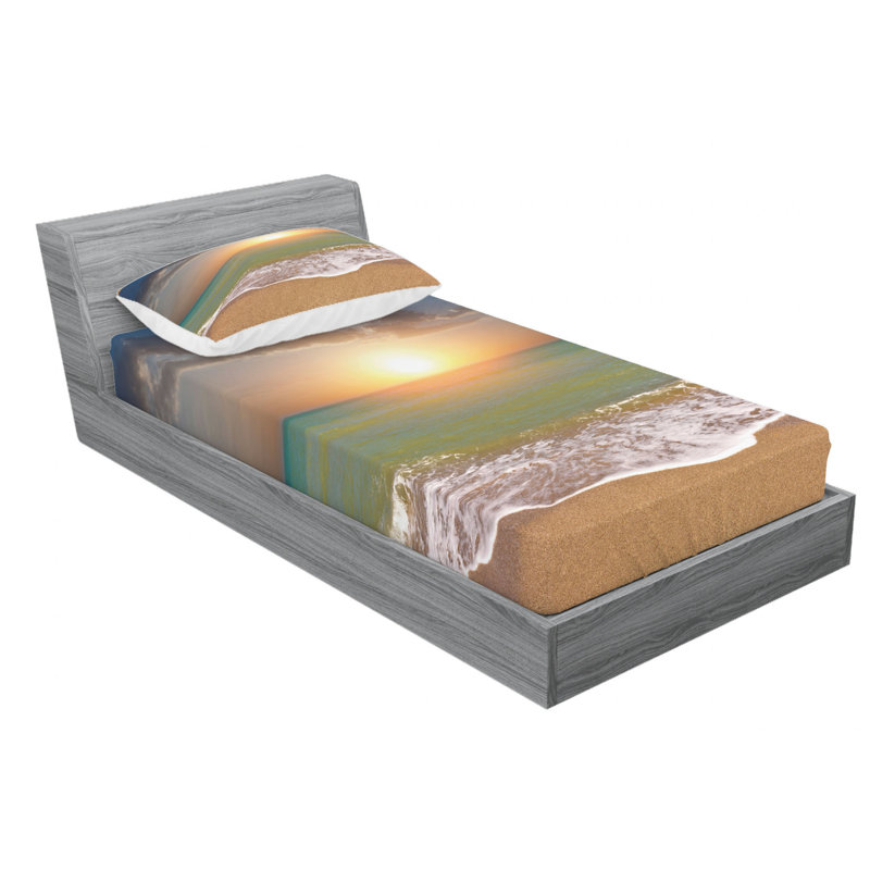 Microfiber Sheet Set, Twin Sheet Set with Fitted Sheet