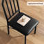 Ensemble de table de salle à manger pour 2 tables et chaises de cuisine avec chanfrein, ensemble de salle à manger 3 pièces avec coussins pour la cuisine, petits espaces, brun rustique