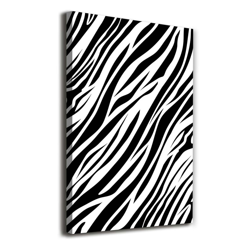 Zebra Background - Wrapped Canvas Print
