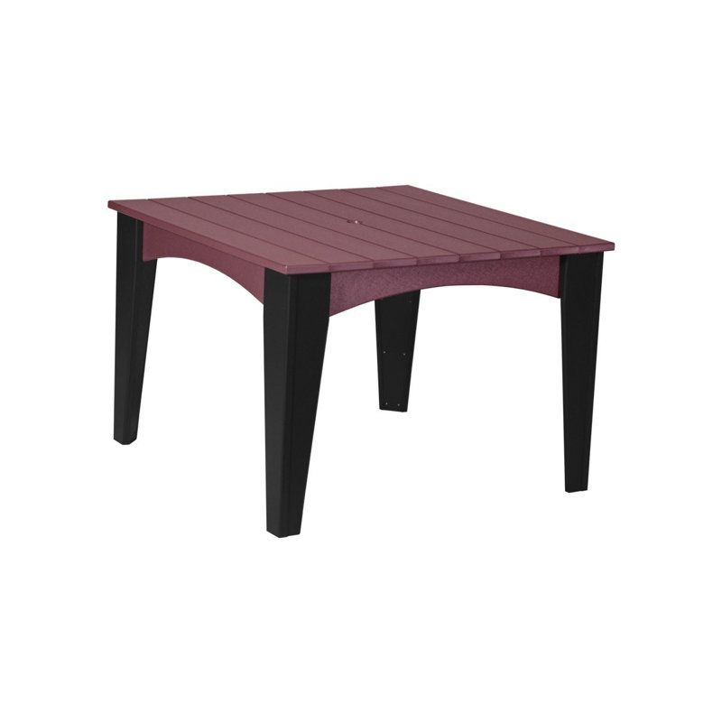Table carrée 30 po Maltare, Noir, Bois de cerisier
