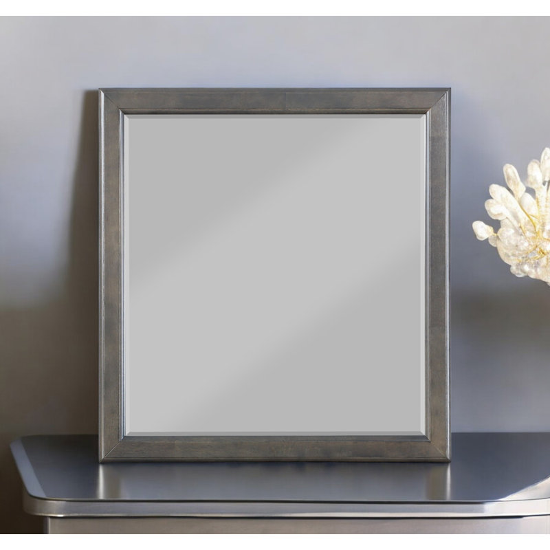 Louis Philippe Dark  Mirror (Includes Mirror Only), Dark Gray