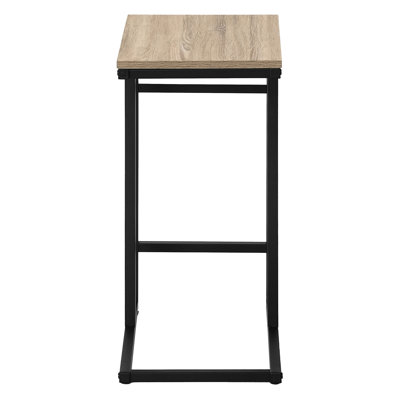 Table d'appoint Modern Living Room C - Taupe foncé, structure en métal pour chambre noire