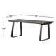 Hedva Desk-Distressed Bronze