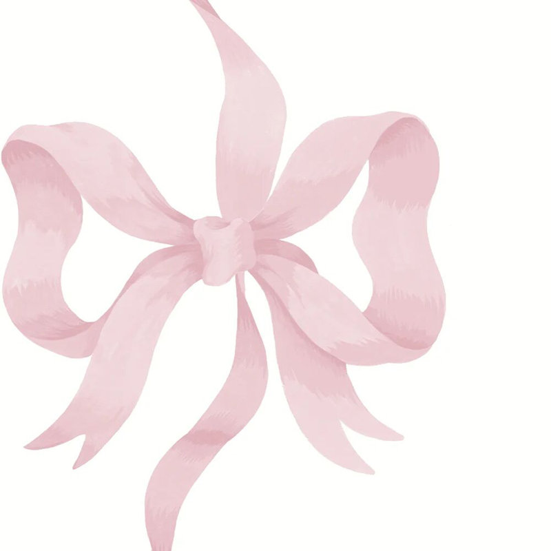 Cath Kidston Ribbon Bow Wallpaper, Pink
