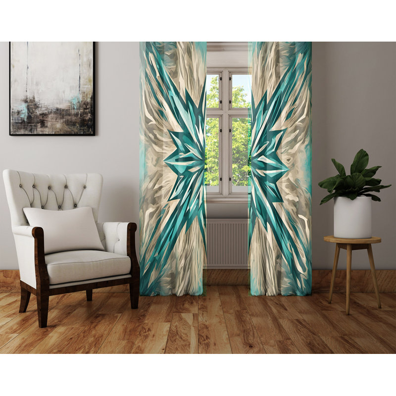 Semi Sheer Curtain Pair, 20" W x 61" L