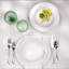 White Essential 16 Piece Classic Rim Double Bowl Dinnerware Set