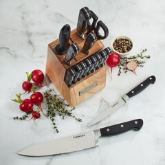 Dockorio Kitchen Knife Set with Block, 19 PCS High Carbon Stainless Steel  Sharp includes Serrated Steak Knives Set, Chef Knives, Bread Knife,  Scissor