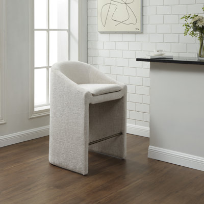 Oshawa Upholstered Chenille Bar and Counter Stool