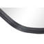 Romee Organic Mirror Metal Black 100 x 70cm