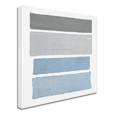 « painted tressage i on white ² », reproduction sur toile tendue