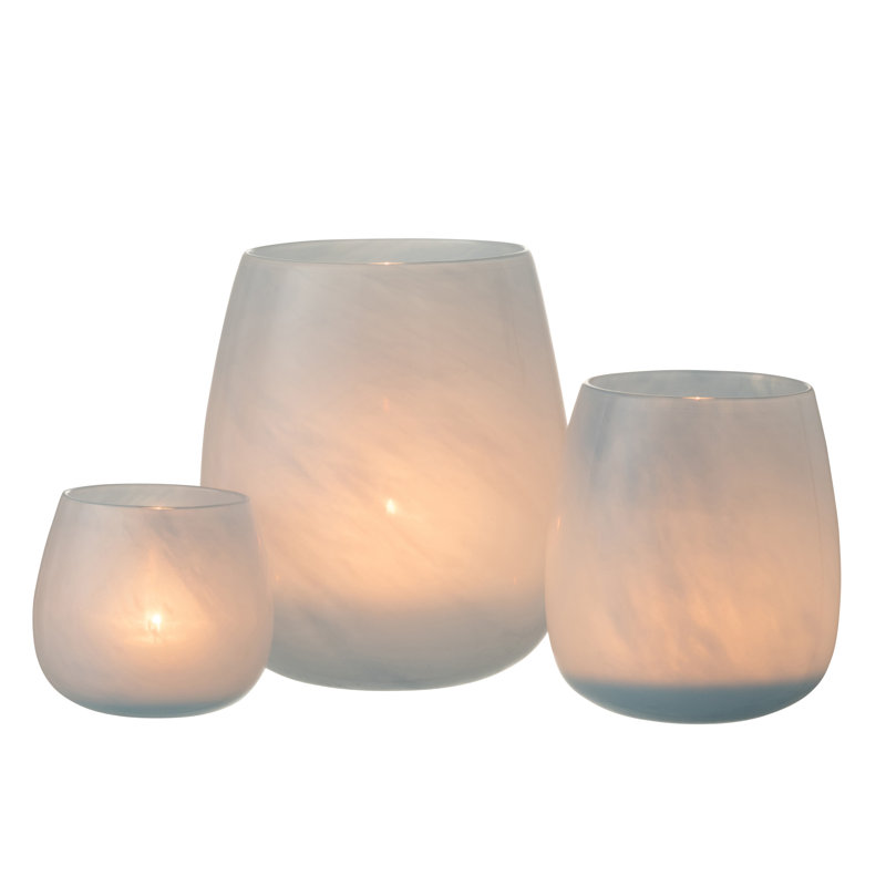 Bivins Glass Table Vase 1, 20cm H x 17.5cm W x 17.5cm D