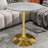 27.6-Inch Coffee Table, Mid-Century Modern Style Dining Table, Suitable For 2-4 People, Featuring A Round Marble Tabletop, For Various Settings.-132816619-132816621